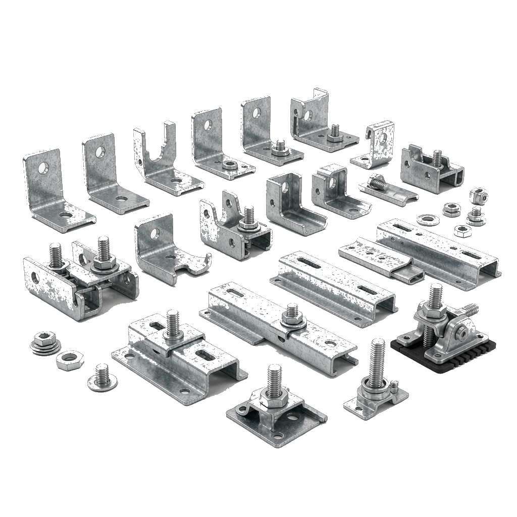 Solar Roof Hooks & Adjustable Bases